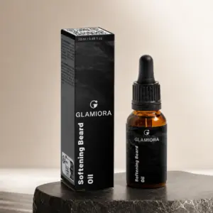 Glamiora Softening Beard Oil editorial product photography